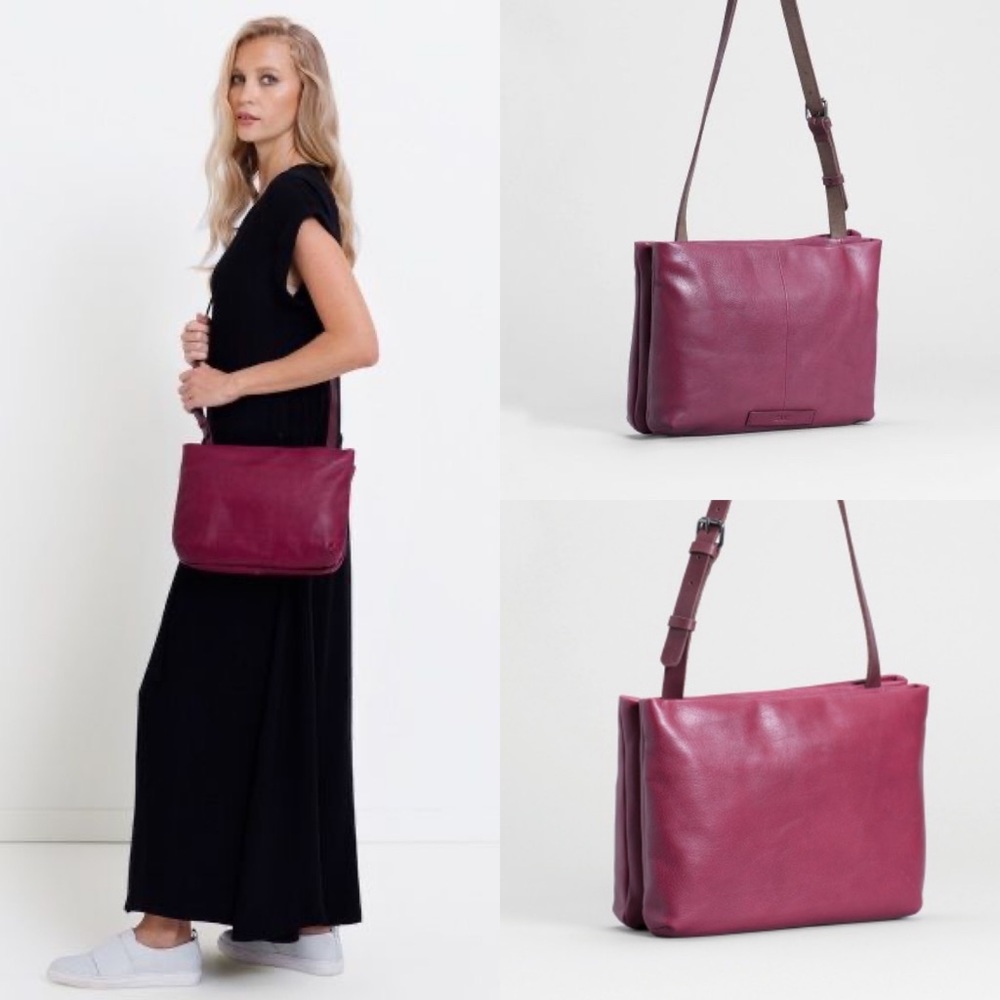 Elk Gronholt Pouch Bag in cherise/magenta